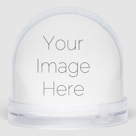 Benutzerdefiniertes Raster - 4 oder 5 Foto Schneekugeln (Rückseite)