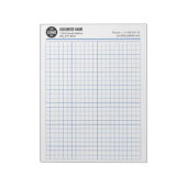 Benutzerdefiniertes Raster Notepad 5 Quadrate/Zoll Notizblock (Rotiert)