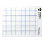 Benutzerdefiniertes Raster Notepad 5 Quadrate/Zoll Notizblock (Vorderseite)