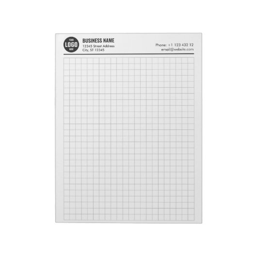 Benutzerdefiniertes Raster Notepad 5 Quadrate/Zoll Notizblock (Rotiert)