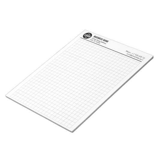 Benutzerdefiniertes Raster Notepad 5 Quadrate/Zoll Notizblock (angewinkelt)