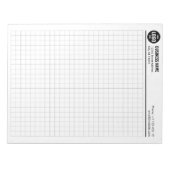 Benutzerdefiniertes Raster Notepad 5 Quadrate/Zoll Notizblock (Vorderseite)