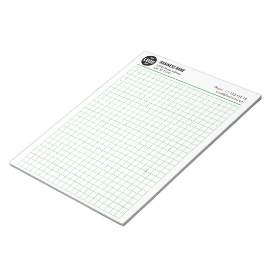Benutzerdefiniertes Raster Notepad 5 Quadrate/Zoll Notizblock (angewinkelt)