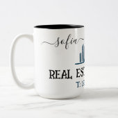 Benutzerdefiniertes Real Anwesen Agent Small Busin Zweifarbige Tasse (Links)
