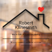 Benutzerdefiniertes Real Anwesen Office Fensteraufkleber (Blatt 2)