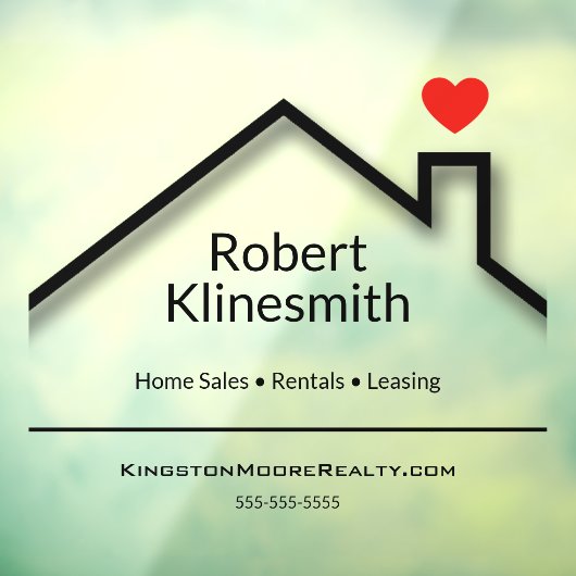 Benutzerdefiniertes Real Anwesen Office Fensteraufkleber (Blatt 3)