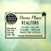 Benutzerdefiniertes Realtor-Logo für Real Anwesen Fensteraufkleber (Blatt 3)