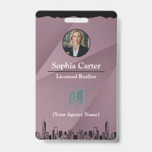 Benutzerdefiniertes Realtor Mitarbeiter-ID-Abzeich