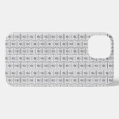 Benutzerdefiniertes Rechteck-Geschäftslogo-Muster  iPhone Hülle (Rückseite (Horizontal))