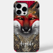 Benutzerdefiniertes Red and Gold Fox Design Case-Mate iPhone Hülle (Rückseite)