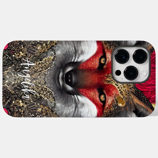 Benutzerdefiniertes Red and Gold Fox Design Case-Mate iPhone Hülle (Rückseite (Horizontal))