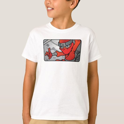Benutzerdefiniertes Red Ninja Design T-Shirt (Vorderseite)