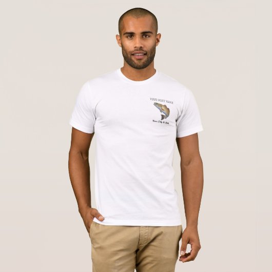 Benutzerdefiniertes Redfish Bootname-Shirt T-Shirt (Vorne ganz)