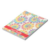 Benutzerdefiniertes Regenbogen-Psychedelic-Retro-T Notizblock (Rotiert)