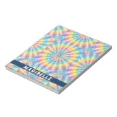 Benutzerdefiniertes Regenbogen-Psychedelic-Retro-T Notizblock (Rotiert)