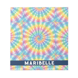 Benutzerdefiniertes Regenbogen-Psychedelic-Retro-T Notizblock