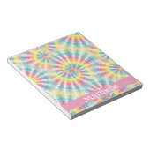 Benutzerdefiniertes Regenbogen-Psychedelic-Retro-T Notizblock (angewinkelt)