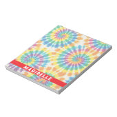 Benutzerdefiniertes Regenbogen-Psychedelic-Retro-T Notizblock (Rotiert)