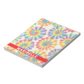 Benutzerdefiniertes Regenbogen-Psychedelic-Retro-T Notizblock (Rotiert)