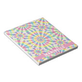 Benutzerdefiniertes Regenbogen-Psychedelic-Retro-T Notizblock (angewinkelt)