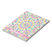 Benutzerdefiniertes Regenbogen-Psychedelic-Retro-T Notizblock (Rotiert)