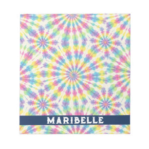 Benutzerdefiniertes Regenbogen-Psychedelic-Retro-T Notizblock