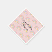 Benutzerdefiniertes Regenbogenmuster Papier Napkin Serviette (Ecke)