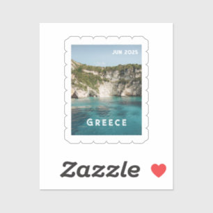 Benutzerdefiniertes Reisefoto und Ortsstempel-Desi Aufkleber