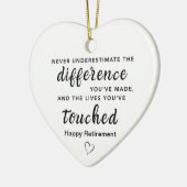 Benutzerdefiniertes Rentenalter Keramik Ornament (Links)