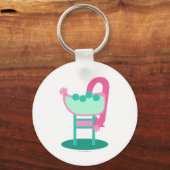 Benutzerdefiniertes Retro-50er-Zeichen Schlüsselanhänger (Vorderseite)