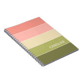 Benutzerdefiniertes Retro-Farbblockmuster - Muster Notizblock (Rechte Seite)