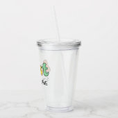 Benutzerdefiniertes Retro-Geschenk | Tante Persona Acryltrinkbecher (Links)