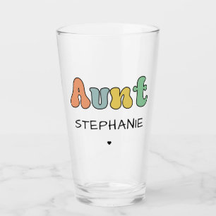 Benutzerdefiniertes Retro-Geschenk   Tante Persona Glas