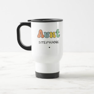 Benutzerdefiniertes Retro-Geschenk Tante Persona Reisebecher