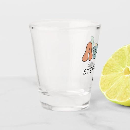 Benutzerdefiniertes Retro-Geschenk | Tante Persona Schnapsglas (Links)