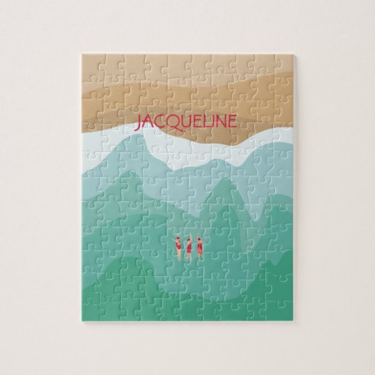 Benutzerdefiniertes Retro Minimalistisches Wildsch Puzzle (Vertikal)