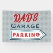 Benutzerdefiniertes Retro-Parking-Schild-Banner Banner (Horizontal)