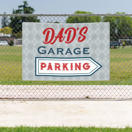 Benutzerdefiniertes Retro-Parking-Schild-Banner Banner (Insitu)
