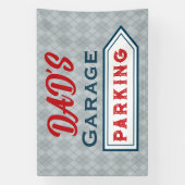 Benutzerdefiniertes Retro-Parking-Schild-Banner Banner (Vertikal)