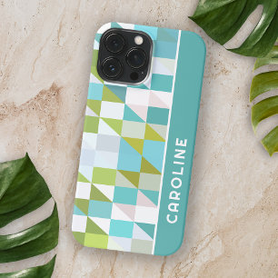 Benutzerdefiniertes Retro-Quadrat-Dreieck-Polygon- Case-Mate iPhone Hülle