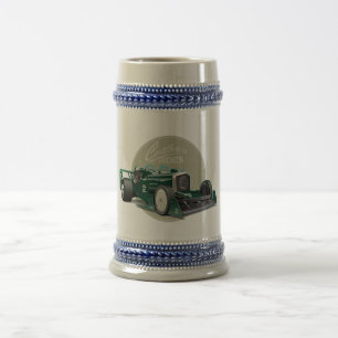 Benutzerdefiniertes Retro-Rennwagen-Konzept Bierglas
