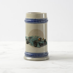 Benutzerdefiniertes Retro-Rennwagen-Konzept Bierglas