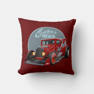 Benutzerdefiniertes Retro-Rennwagen-Konzept Kissen