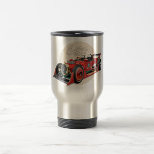 Benutzerdefiniertes Retro-Rennwagen-Konzept Reisebecher