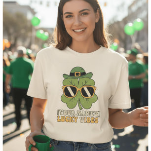 Benutzerdefiniertes Retro-St.-Patricks-Day-T-Shirt T-Shirt