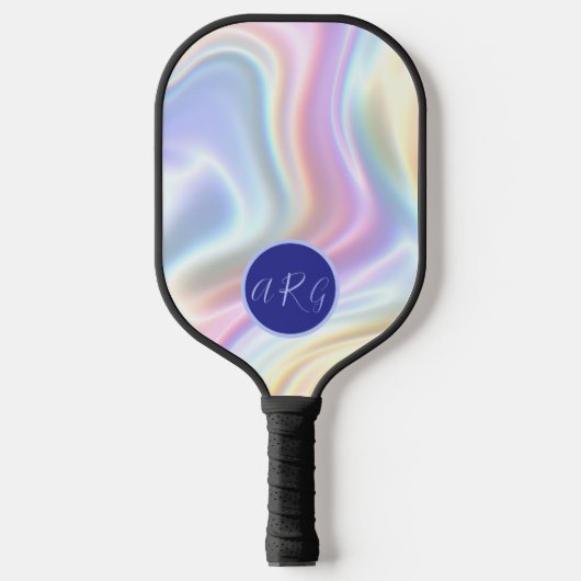 Benutzerdefiniertes Retrogramm für Regenbogenfarbe Pickleball Schläger (Vorderseite)