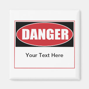 Benutzerdefiniertes Risikozeichen Magnet