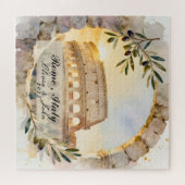 Benutzerdefiniertes Rom-Hochzeitsreise- oder Urlau Puzzle (Horizontal)