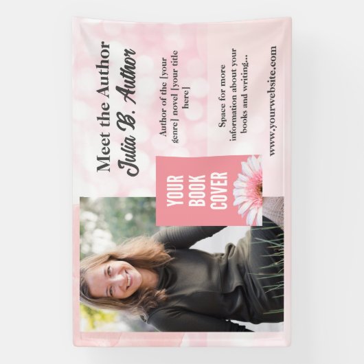 Benutzerdefiniertes rosa Autor-Werbebanner Banner (Vertikal)