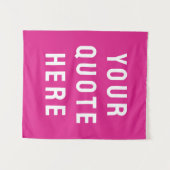 Benutzerdefiniertes rosa Banner Personalisiert Ihr Wandteppich (Vorderseite (Horizontal))